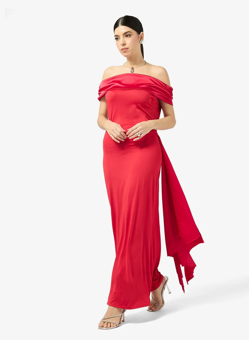ELLA One Shoulder Dress With Drape